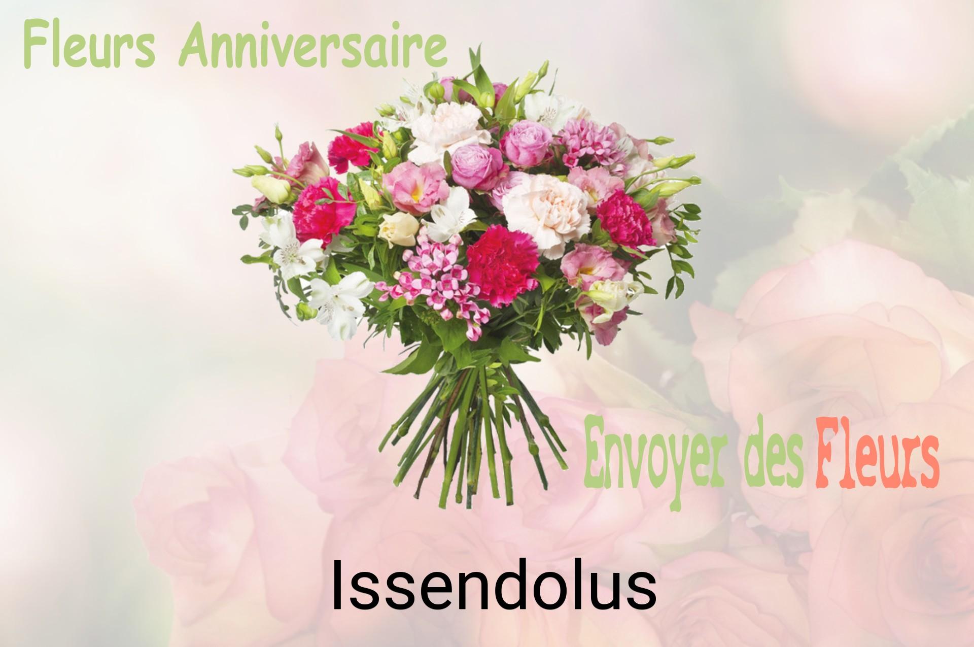 Bouquet de fleurs d’anniversaire livré à Issendolus